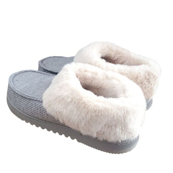 Dearfoams 11/12 Women Faux Fur House Shoes Slippers Corduroy Winter Slip-on XL - Picture 9 of 12